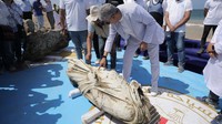 Patung-patung ini memberikan petunjuk tentang kehidupan sehari-hari masyarakat Canopus di era Ptolomeus. Aktivitas perdagangan & pelabuhan zaman dulu hingga ritual keagamaan yang pernah hidup di kota pesisir ini. Foto: (Dokumentasi Kementerian Pariwisata dan Kepurbakalaan Mesir)