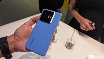 Berikutnya ada Realme Chill Fan Phone, ponsel pertama di dunia dengan sistem pendingin yang terinspirasi pendingin ruangan atau AC. Foto: Virgina Maulita Putri/detikINET