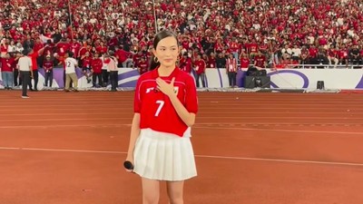 Shanna Shannon Merinding Nyanyi Tanah Airku di GBK