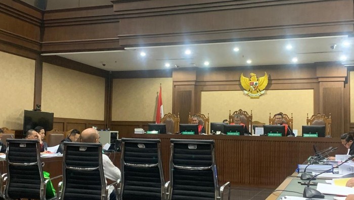 Sidang kasus suap vonis lepas perkara minyak goreng di PN Jakpus (Mulia/detikcom)