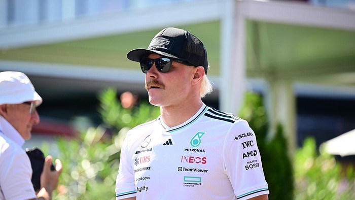Valtteri Bottas of Mercedes-AMG Petronas F1 Team walks in the paddock during media day of the Hungarian GP, the 14th round of the Formula 1 World Championship, in Hungaroring, Mogyorod, Central Hungary, Hungary, on July 31, 2025. (Photo by Andrea Diodato/NurPhoto via Getty Images)