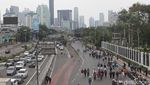 Ada Demo Buruh, Jalan Gatsu Depan DPR Ditutup