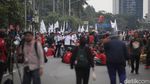 Ada Demo Buruh, Jalan Gatsu Depan DPR Ditutup