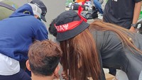 Berlliana Lovell mengaku sudah biasa turun ke jalan. Sejujurnya ada rasa takut kalau rusuh, tapi kalau urusan turun di jalan sudah biasa, dulu kan aku mulai karier dari jalan juga, katanya. (Foto: ist)