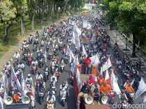 Ribuan Buruh Demo Hari Ini di Surabaya, Simak Sejumlah Titik Kemacetannya