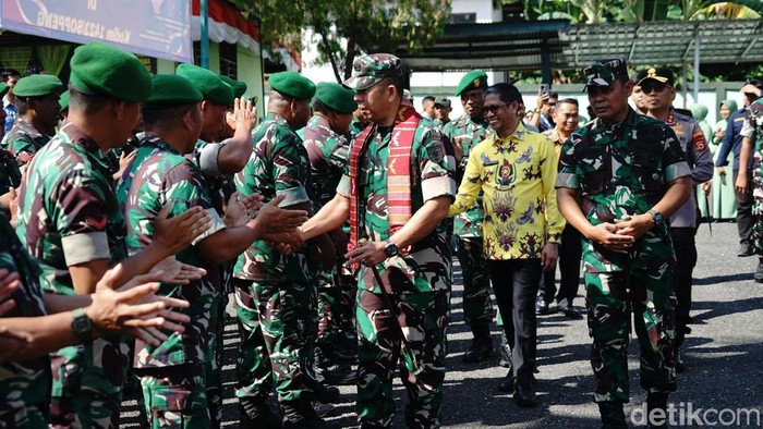 Forkopimda Soppeng menyambut kunjungan kerja Danrem 141 Toddopuli Brigjen Inf Andre Clift Rumbayan.