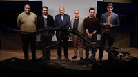 Panjang tubuhnya diperkirakan 3–3,5 meter dengan berat 250 kilogram. Ia menjadi salah satu predator berbahaya yang hidup berdampingan dengan dinosaurus. REUTERS/Alessia Maccioni  