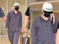 G-Dragon Viral Tampil Nyentrik di Bandara, Turun Pesawat Pakai Piyama