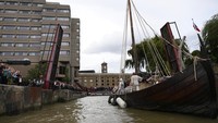 Kapal ini juga akan menjadi daya tarik utama Classic Boat Festival pada 6–7 September bersama kapal-kapal bersejarah lainnya. REUTERS/Jaimi Joy  