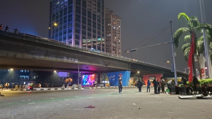 Lalin di Jalan Letjen S Parman mulai normal malam ini (Devi/detikcom)
