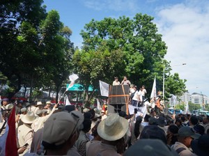 Massa Tani Merdeka Sempat Aksi Damai di Patung Kuda, Dukung Program Prabowo
