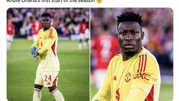 Andre Onana kembali disorot karena penampilannya payah. Foto: X.com