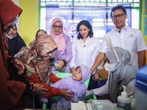 Menteri Kesehatan Tinjau Imunisasi Massal Campak di Sumenep