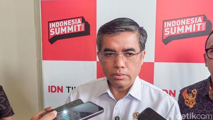 Menteri Ketenagakerjaan (Menaker) Yassierli di The Tribatha Dharmawangsa, Jakarta Selatan, Kamis (28/8/2025).