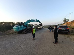 Polda Sumsel Pantau Tambang Ilegal di Muara Enim, Temukan 1 Alat Berat