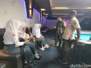10 Siswa di Polman Bolos Sekolah Terjaring Razia Main Biliar-Playstation