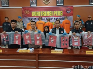 4 Pria Pemasok Narkoba di Maros Ditangkap, Sabu 414 Gram Disita
