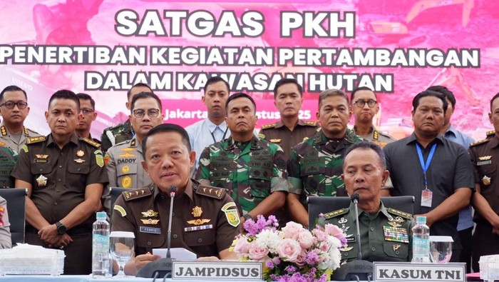 Satuan Tugas Penertiban Kawasan Hutan (Satgas PKH) akan menertibkan pertambangan ilegal di kawasan hutan atas arahan Presiden Prabowo Subianto. (dok Istimewa)