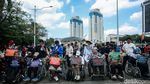 Sempat Blokade Jalan, Massa Iklim Lanjut Gelar Aksi di Monas