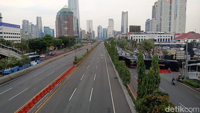 Situasi di Tol Dalkot depan DPR, Kamis (28/8/2025)