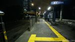 Penampakan Halte TransJakarta Petamburan Tidak Beroperasi Imbas Demo DPR
