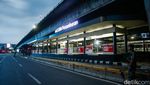 Penampakan Halte TransJakarta Petamburan Tidak Beroperasi Imbas Demo DPR