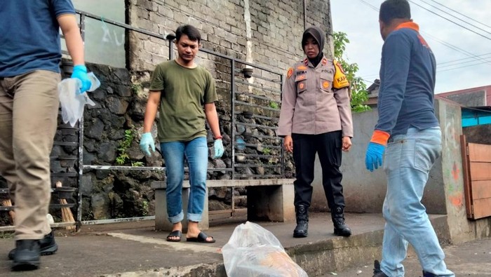 Temuan potongan kaki manusia di tempat pembuangan sampah di Kota Ternate, Maluku Utara.