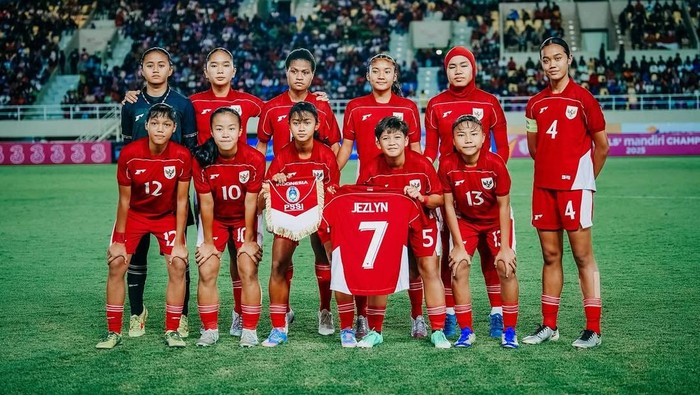 Timnas Putri Indonesia U-16 di Piala AFF Wanita U-16 2025.