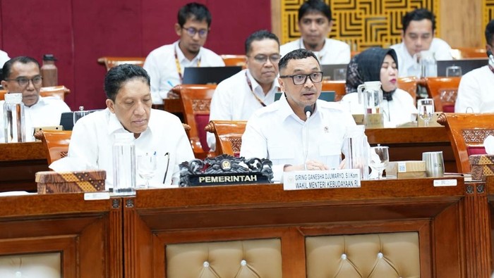 Raker dengan Komisi X DPR, Wamenbud Bahas Penambahan Anggaran 2026
