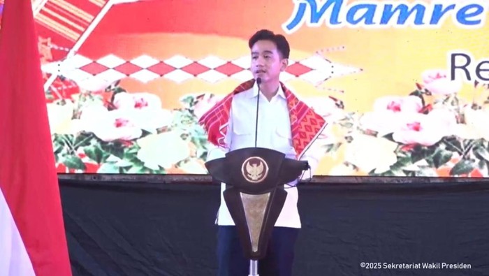 Wakil Presiden Gibran Rakabuming di Deli Serdang