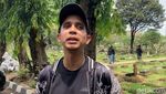 Andovi da Lopez Turut ke Makam Affan Kurniawan: Beri Semangat Teman Ojol
