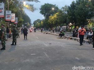 Massa Demo di Mako Brimob Solo Bubar, Arus Lalin Mulai Dibuka