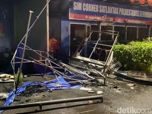 Kondisi Terkini Gubernuran-Simpang Lima Semarang Usai Kericuhan
