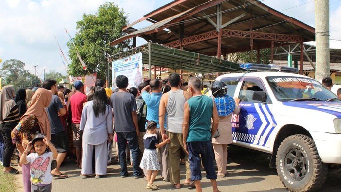 Gerakan pangan murah (GPM) Polres Bangka Barat.