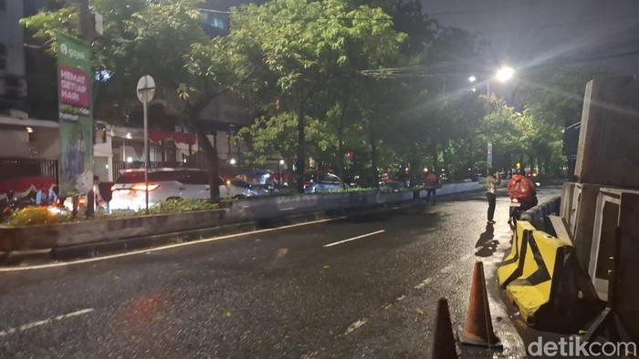 Jalan Trunjoyo, Jakarta Selatan kembali normal. (Brigitta/detikcom)