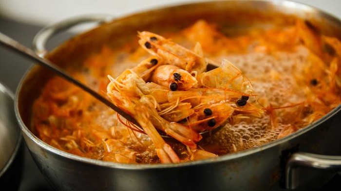 cara memasak kaldu seafood