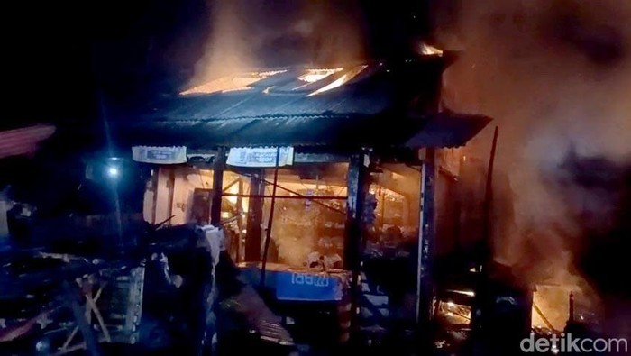 Kebakaran Pasar Pandaan Pasuruan
