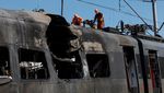 Kereta Antarkota Ukraina Rusak Parah Akibat Serangan Drone Rusia di Kyiv