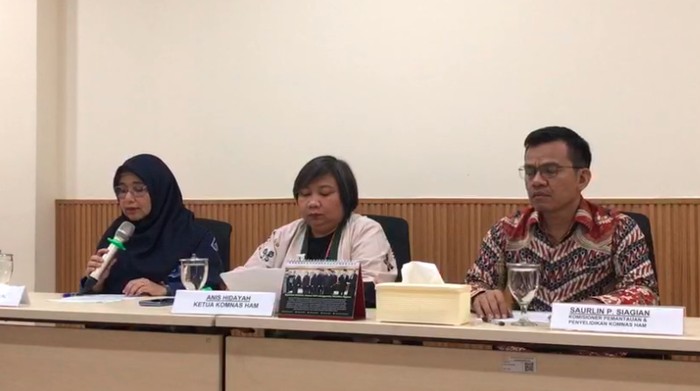 Konferensi pers Komnas HAM terkait tewasnya Affan Kurniawan, Jumat (29/8/2025)