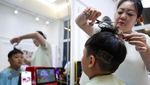 Kreatif, Salon Beijing Sajikan Gaya Rambut Bernuansa Perang Dunia II