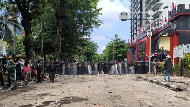Massa mulai bubarkan diri dari Kwitang (Kurniawan/detikcom)