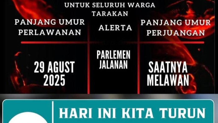 Parlemen Jalanan yang viral di Tarakan.