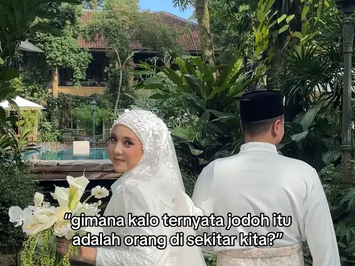 Perjalanan cinta unik, pasangan ini menikah dengan teman TK. Foto Hirsalanov Garbashanty dan Rafif Zharif Primaputra.