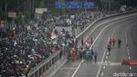 Potret Tol Dalam Kota Ditutup Imbas Demo DPR