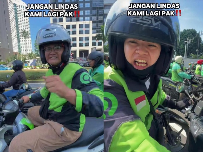 Ratusan driver ojol mengiring jenazah Affan Kurniawan (21) yang tewas dilindas rantis Brimob dengan teriakan haru: “Jangan lindas kami lagi, Pak!”