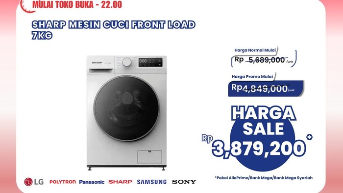 Transmart Full Day Sale mesin cuci