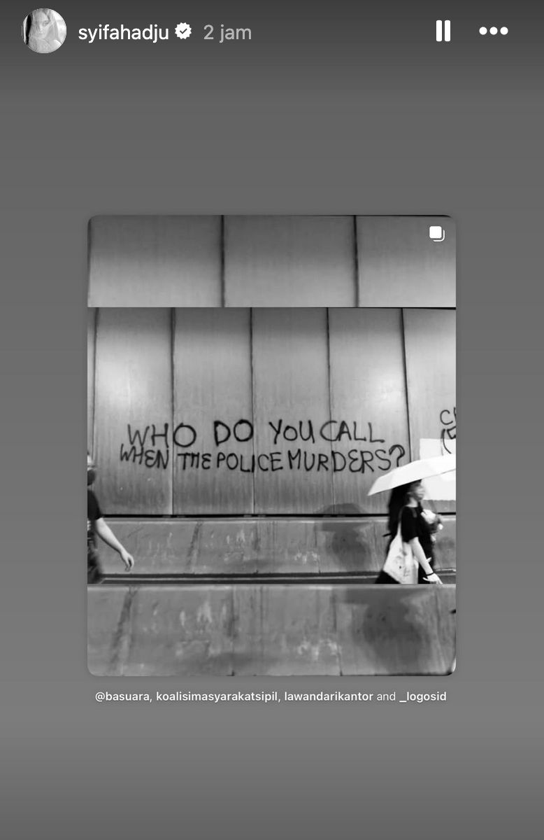 Ungkapan Duka Artis di Demo DPR.