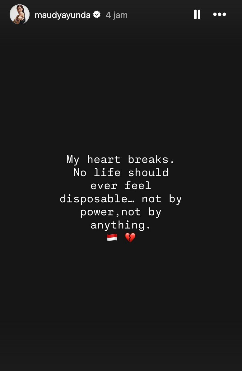 Ungkapan Duka Artis di Demo DPR.