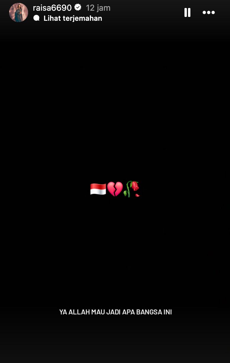 Ungkapan Duka Artis di Demo DPR.