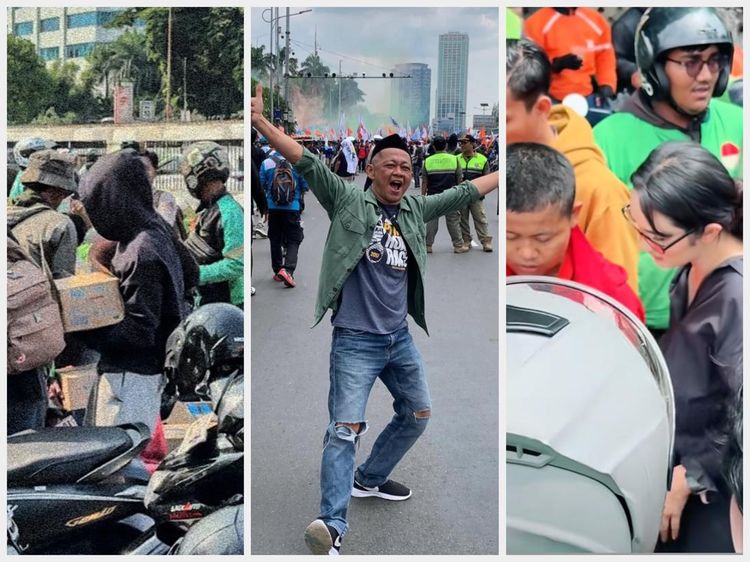3 Aksi Seleb Bagi-bagi Makanan ke Massa Demo, Ada Atta dan Faby Marcelia